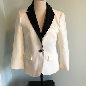 White and black suit jacket size medium